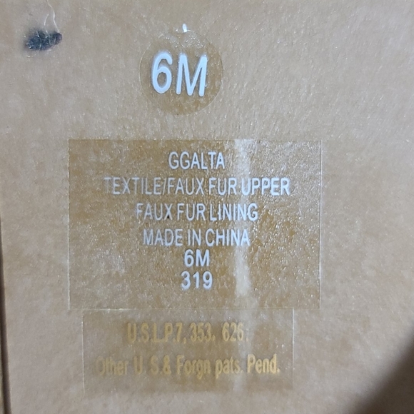 SIZE 6M Faux fur upper By Guess Dk Tan - Picture 13 of 13